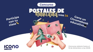 Diseña tu postal navideña con IA y gana un Chromebook educativo