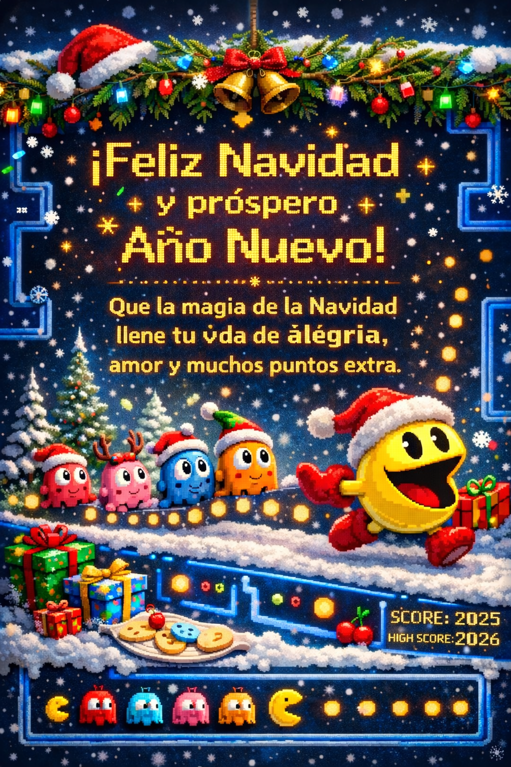 postal navideña secundaria icono